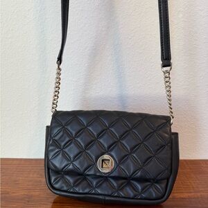 Kate Spade Black Quilted Leather Shoulder Bag